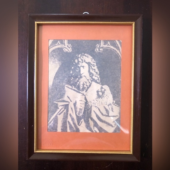 Vintage Picture Of “John The Baptist”. 7”x9” - Picture 1 of 5